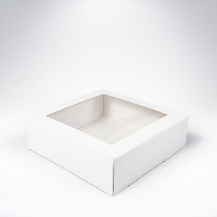 Krabička s okienkom 209x208x65 Biela