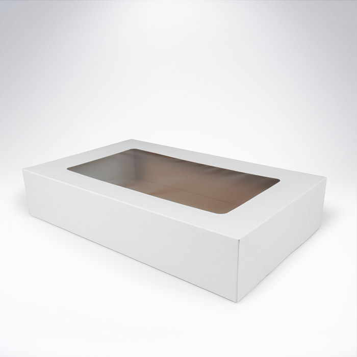 Krabička s okienkom 370x230x75 biela