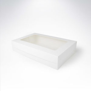Krabička s okienkom 370x230x75 biela